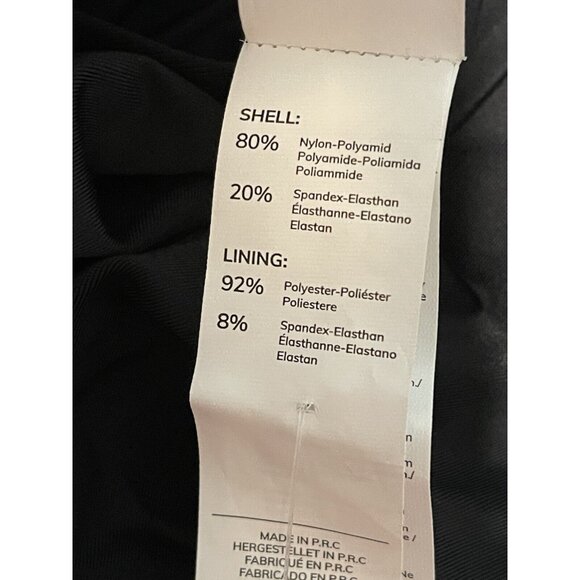 Cupshe Women 1 Piece Swimsuit Medium Black V-Neckline Ruched Details Highcut Leg - Picture 10 of 10